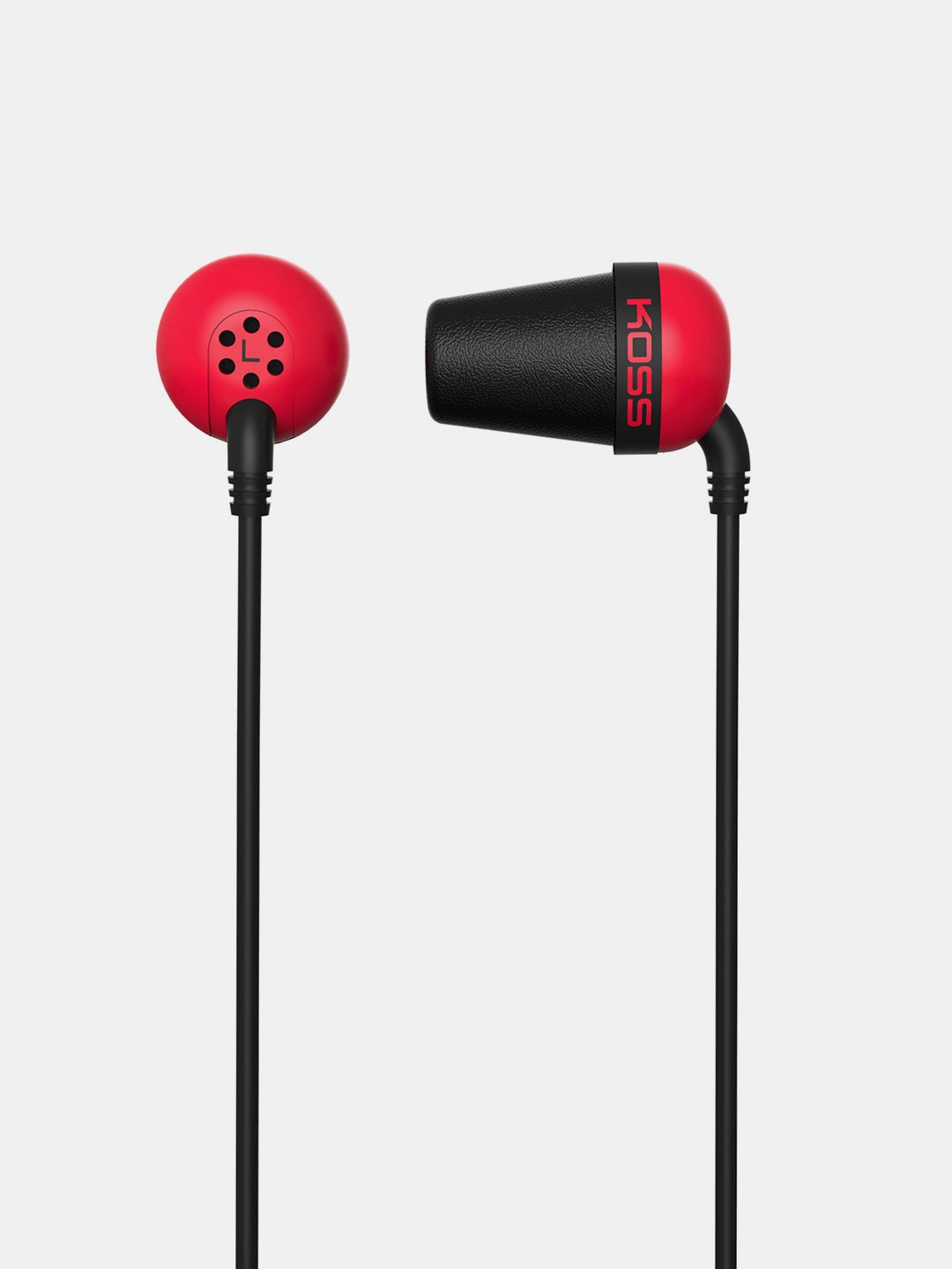 Koss The Plug Colors red žičane slušalice crvene